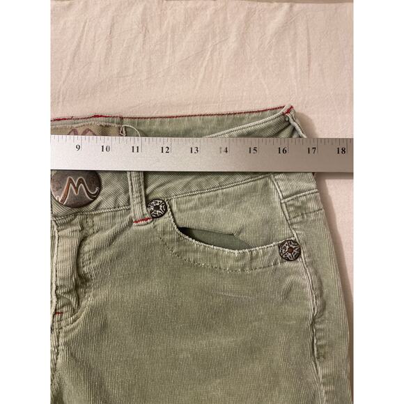 Marisa‎ Christina Corduroy Capri Cropped Pants Womens Size 30 Green - Picture 4 of 8